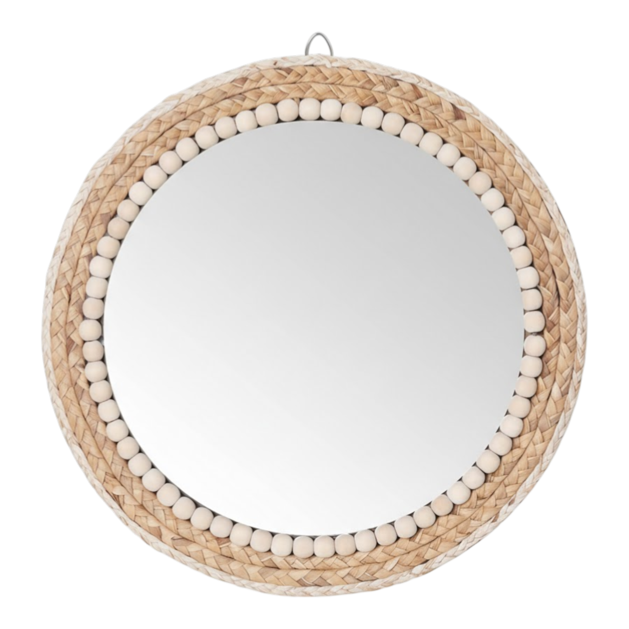 Wavy Arch Rattan Mirror